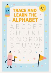 Trace and Learn the Alphabet – A to Z Free Practice Worksheet
